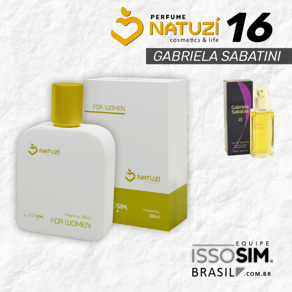 Perfume Natuzí 16 - Gabriela Sabatini